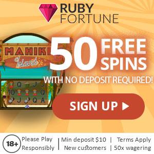 Ruby Fortune Casino Free Spins No Deposit