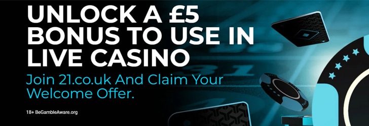 21.co.uk casino deposit bonus