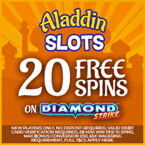 Aladdin Slots Casino Free Spins No Deposit