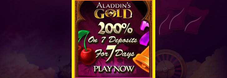 Aladdins Gold Casino 200 Up To 2000 New Free Spins No Deposit