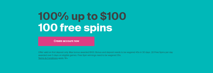 100 free spins planet 7