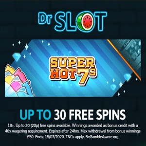 Dr Slot Casino: Up to 30 Free Spins No Deposit, dr slots login.