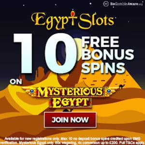 egypt slots casino free spins no deposit