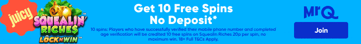 Mr Q Casino free spins no deposit