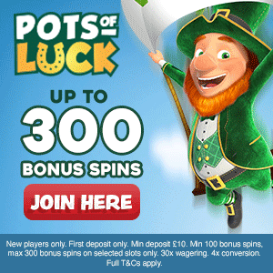 Pots of Luck Casino Free Spins