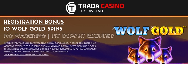 Trada Casino Free Spins No Deposit