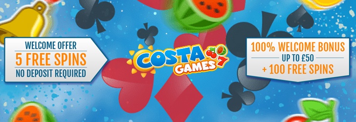 Costa Games Free Spins No Deposit