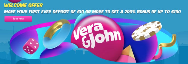 Vera and John Casino Deposit Bonus