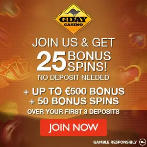 Gday Casino Free Spins No Deposit