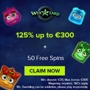 Wixstars 20 Free Spins