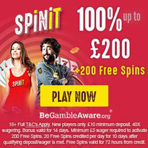 Deposit 10 Get 200 Free Spins