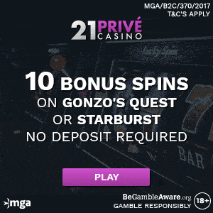 21 Prive Casino Free Spins