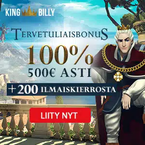 Featured image for “King Billy Casino: 100 Ilmaiskierrosta Ilman Talletusta!”