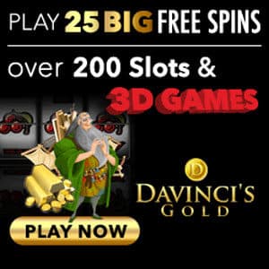 Davinci's Gold Casino Free Spins No Deposit