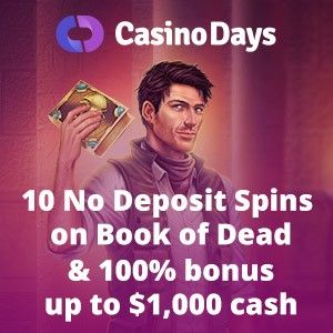 Featured image for “Casino Days: 100% Bonus”