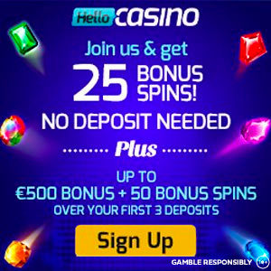 Hello Casino Free Spins No Deposit