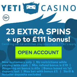 Yeti Casino Free Spins No Deposit
