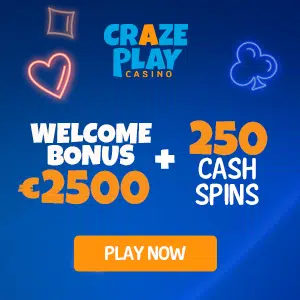 Craze Play Casino free spins