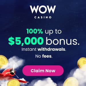 Wow Casino: 20 Free Spins No Deposit