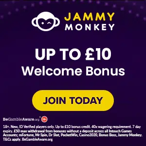 Jammy Monkey Casino free spins no deposit