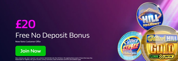 William Hill Vegas Casino Free spins no deposit