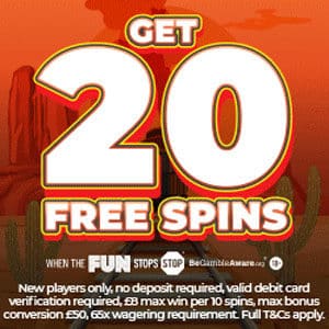 Wild West Wins Casino: 20 Free Spins No Deposit