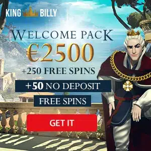 Featured image for “King Billy Casino: 50 Gratis Spins Uden Indbetaling!”