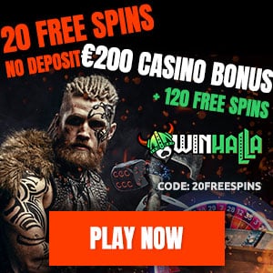 WinHalla casino free spins no deposit