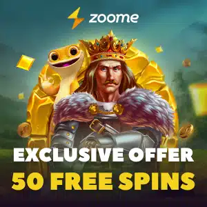 Featured image for “Zoome Casino: 50 Gratis Spins utan insättning”